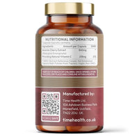 Time Health Acerola Cherry Extract Capsules - Natural & Wholefood Vitamin C - UK Manufactured - Zero Stearates or Flow Agents (120 Capsule)