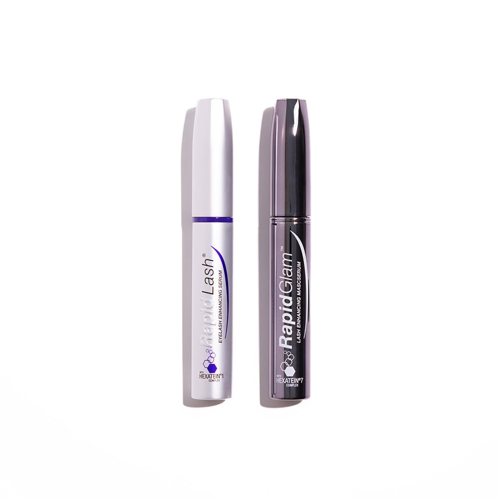 RapidLash Bundle - 1 x RapidGlam Eyelash Enhancing Mascserum, 4 g & 1 x RapidLash Eyelash Enhancing Serum, 3 ml (Pack of 1)