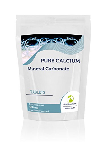Healthy Mood Calcium Carbonate 400mg Mineral Vitamin Food Supplement 180 Tablets Pills Healthy Bones and Teeth