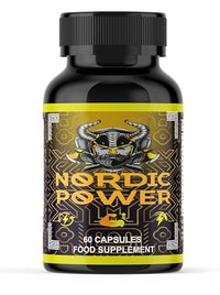 Nordic Power Capsules, NordicPower for Men, Energy & Vitality Support 60 Capsules/Slim Warriors