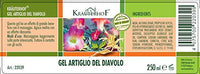 Krauterhof Kräuterhof Gel with Devil's Claw and Eucalyptus, Menthol and Camphor Extract 250ml Tub Sealed with Aluminium Film [Ideal Care for Massages]