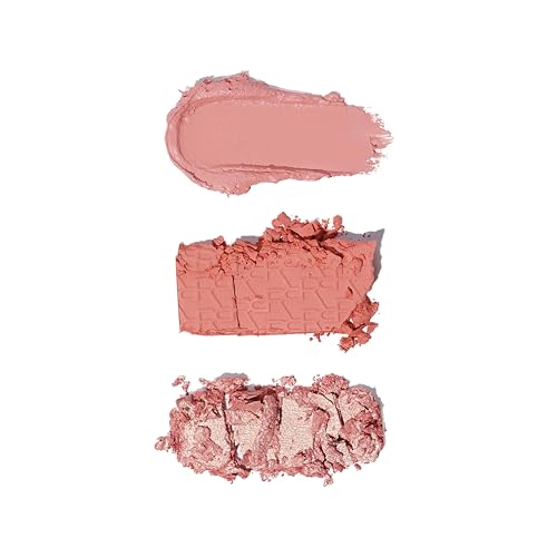 Revolution Beauty London Revolution, Blush Icon Palette, Cream & Pressed Powder Blusher, Highly Pigmented, Face Palette, Vegan & Cruelty-Free, 3 Shades, Authentic Peach