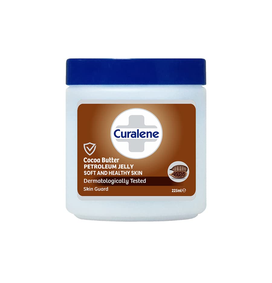 Curalene Cocoa Butter Petroleum Jelly For Soft and Healthy Skin 225ml- Dermatologically Tested
