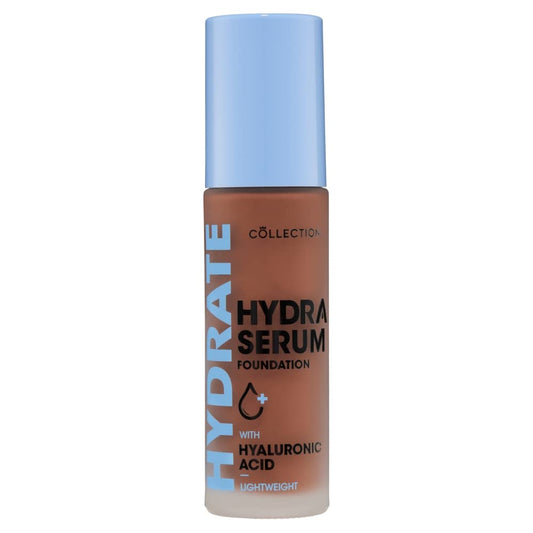 Collection Cosmetics Hydra Serum Foundation, Breathable Formula for Glowy Skin, 30ml, Café