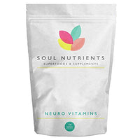 Soul Nutrients Vitamins B6, B12, Folic Acid & D3 Neuro Vitamins 120 Tablets UK Manufactured