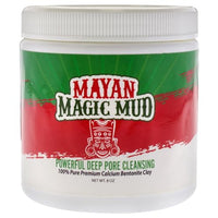 Mayan Magic Mud Powerful Deep Pore Cleansing Sodium Bentonite Clay - Natural Face Mask Peel For Men And Women - USA Made Full Facial Skin Care - Spa Level Beauty Products That Cleanse Skin - 8 Oz