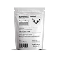 Vitamin B1 Powder Thiamine Hcl REDWELLS No Additives GMO Free Vegan - 250g Pack