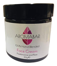 Aromabar Aromatherapy Frankincense & Rose Moisturiser Face Cream 60g Paraben Free