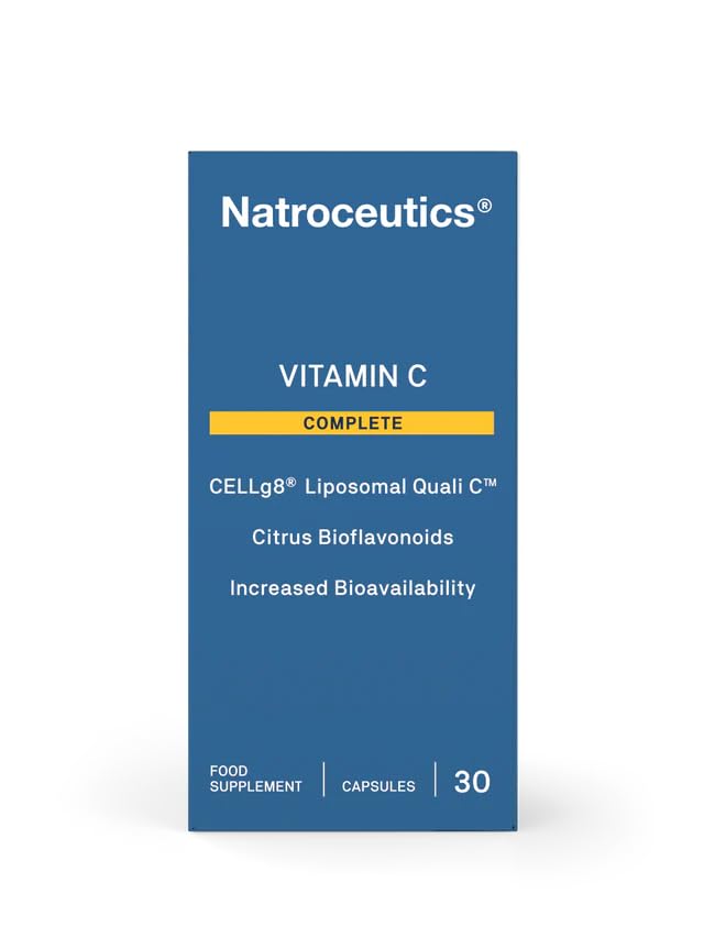 Natroceutics Vitamin C Complete 30 Vegan Capsules| CELLg8 Liposomal Quali C| Citrus Bioflavonoids| Increased Bioavailability