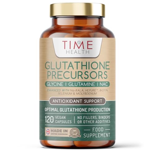 Glutathione Precursors - Tri-Peptide Formula Glycine, Glutamine & NAC - Enhanced with Na-RALA, Biotin, Selenium, Molybdenum & HEPURE™ - for Efficient Glutathione Production - UK Made to GMP Standards