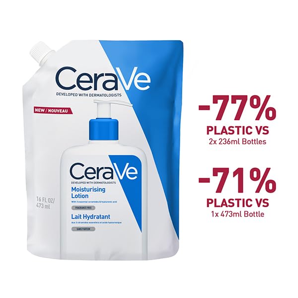 CeraVe Moisturising Lotion Refill for Dry to Very Dry Skin, 473ml