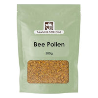 MANOR SPRINGS Bee Pollen Granules 500g | Pure Fresh Harvest, Natural Superfood, Raw Sweet Flavour | by Manor Springs