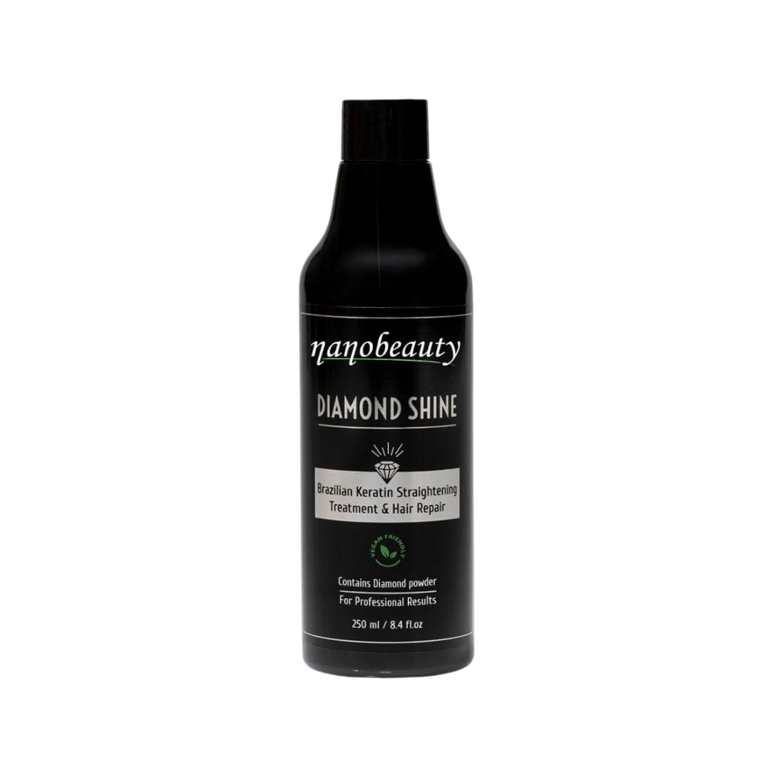 Nanobeauty, Brazilian Straight, Diamond Shine, Hair Smoothing Treatment, 250ml Bottle Only