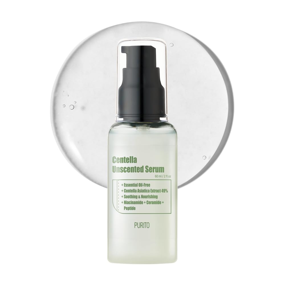 PURITO 60ml/ 2 fl.oz Unscented Serum for face, Recovery facial, Calming soothing, Centella Asiatica