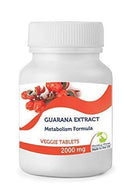 Healthy Mood Pure Guarana 2000mg Veggie Natural Health Food Supplement Vitamins 90 Capsules Metabolism Formula
