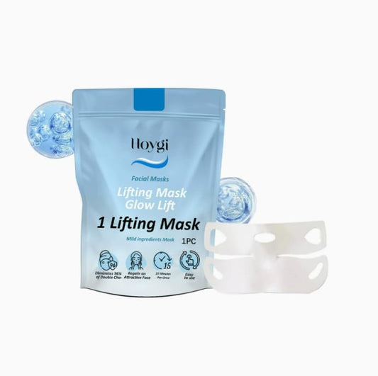 FOCUSUN Chinology Chin Mask, Face Lift Mask, V-Lift Chin Strap, Moisturizing, Hydrating, Brightening, Firming, Anti-Aging, Creates a V-Shaped Face, Suitable for All Skin Types (2 pcs)
