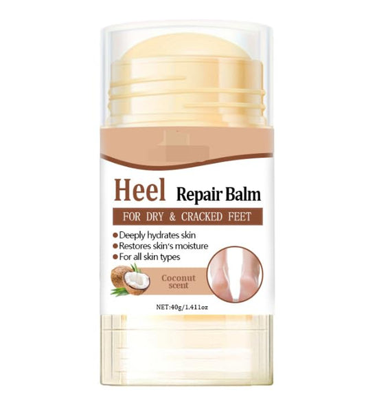 Coconut Oil Foot Cream Stick for Dry Feet & Heels – Deep Moisturizing & Softening Balm for Rough Skin, Daily Nourishing Heel Care for All Skin Types, Lightweight Non-Greasy Formula (1pc)