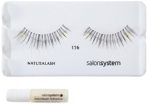 Salon System Naturalash Quick and Easy Re-Usable Black 116 Lashes