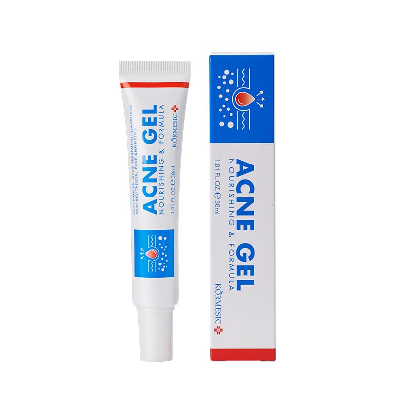 LYLIYA Kormesic Acne Gel Acne Treatment - Nourishing Formula Closed Mouth Acne Repair Barrier Soothing Care Anti Acne Makes it an excellent choice for face, chest and back. 30ml