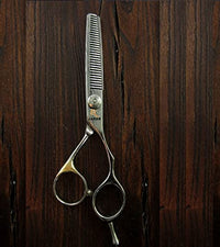 Hair Thinning Scissors Cutting Teeth Shears Professional Barber ROMONIX Hairdressing Texturizing Salon Razor Edge Scissor Japanese Stainless Steel with Detachable Finger Ring 6" inch