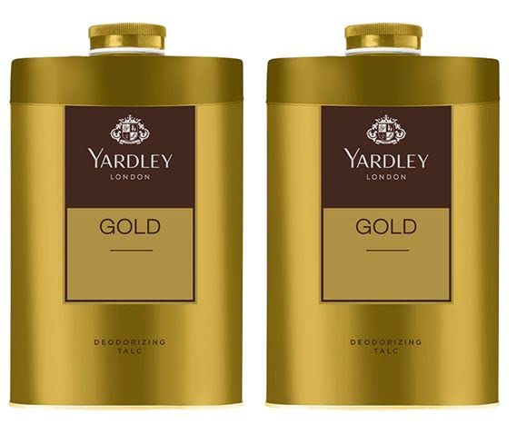DMG Select 2 x 100gm Yardley London Gold Deodorizing Talcum Powder for Men