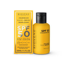 Biovène Barcelona Biovene Hyaluronic Anti-Aging Moisturising Sun Serum - SPF50, 30 ml