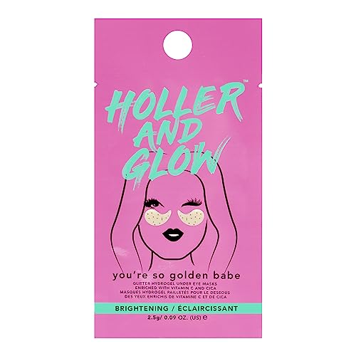 Holler & Glow Holler and Glow You're So Golden Babe, Glitter Hydrogel Under-Eye Masks