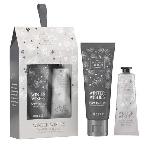 Scottish Fine Soaps Winter Wishes Winter Skin Duo - Body Butter & Hand Cream Gift Set
