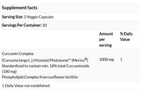 Generic Curcumin Phytosome, Herbal Supplements, Non-GMO, Gluten Free, Soy Free, Vegan 60 Veggie Caps