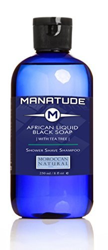 Manatude African Liquid Black Soap w/Tea Tree by Moroccan Natural