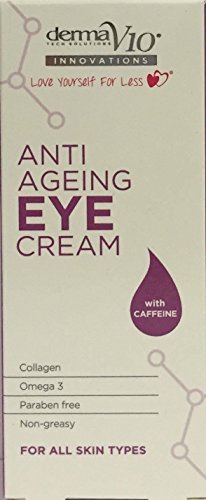 SIX PACKS of Derma V10 Innovations Anti Ageing Eye Cream 15ml
