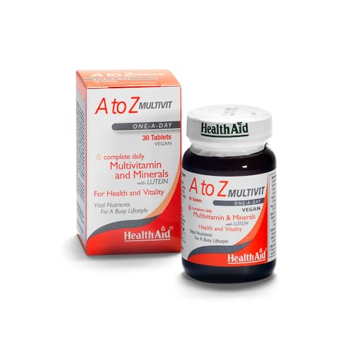 HealthAid A to Z Multivitamins and Minerals, 30 Vegetarian Tablets