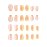 Nymora 24PCS Yellow Flower 3D Press on Nails - Summer Jelly Gel Nail Art Kit with Glue Strips & File for Instant Elegance