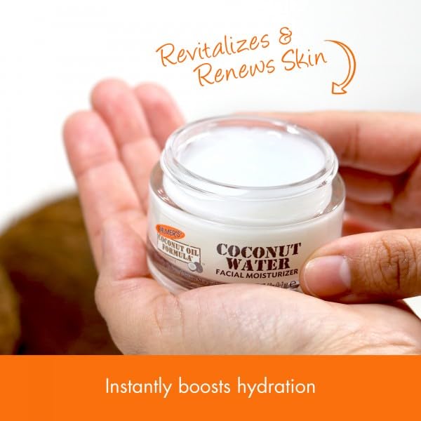 Palmer's Coconut Oil Formula Facial Care Set with Vitamin E – Includes Raw Coconut Sugar Facial Scrub 90g, Facial Moisturiser 50g, and Facial Oil 30ml for Smooth, Radiant, and Hydrated Skin | 3 Pack