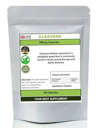 Your Best Supplement Cleavers Capsules 100% Natural Pure no additives (Galium aparine) (90)