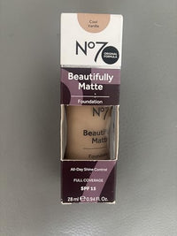 No7 Beautifully Matte Foundation, Cool Vanilla, 30ml