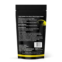 Nuke Nutrition Lions Mane & Black Pepper Capsules x60 - Pure Extract Lion's Mane - High Strength Lions Mane Supplement - Mushroom Complex - Lion's Mane Mushroom Brain Supplement