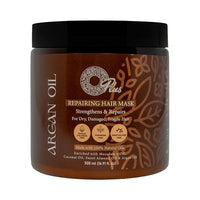 Oplus Argan Hair Oil Mask & Bath, Ultra-Nourishing Deep Conditioner with Argan, Macadamia, Coconut & Almond Oils, Repairs, Strengthens, and Revives Damaged Hair, Sulfate-Free 500ml