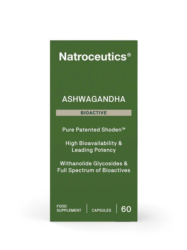 Natroceutics Ashwagandha BioActive Pure Patented Shoden 60 Vegan Capsules