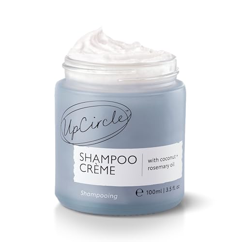 UPCIRCLE UpCircle Shampoo Crème with Rosemary Oil + Pink Berry – Gentle Formulation To Soothe + Cleanse – Coconut + Grapefruit oil – Natural, Vegan + Cruelty-Free