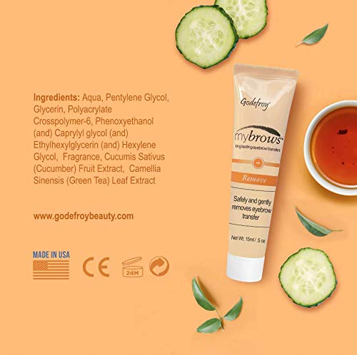 Godefroy MyBrows Removal Solution for Eyebrow Transfer/Tattoos