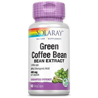 SOLARAY Guaranteed Potency Green Coffee Bean Extract, Veg Cap (Btl-Plastic) 400mg | 60ct