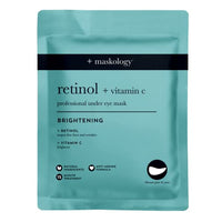 MASKOLOGY RETINOL + VITAMIN C Professional Under Eye Mask 3 Applications | Under Eye Masks For Skin Hydration | Eye Patches Skincare | Retinol Eye Patches