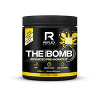 Reflex Nutrition The Muscle Bomb Caffeine Free Pre Workout Powder - 9g Citrulline Malate, 2.5g Beta Alanine - Energy, Pump & Focus for Explosive Workouts (Sherbet Lemon, 400g, 20 Servings)