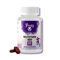 YOURS Yours Multivitamin Men Formulated Specifically for Men, Support Metabolism, Healthy Skin, Improve Bone Health, Good for Healthy Hair, 60 Tablets, Two Month Supply, Once Daily