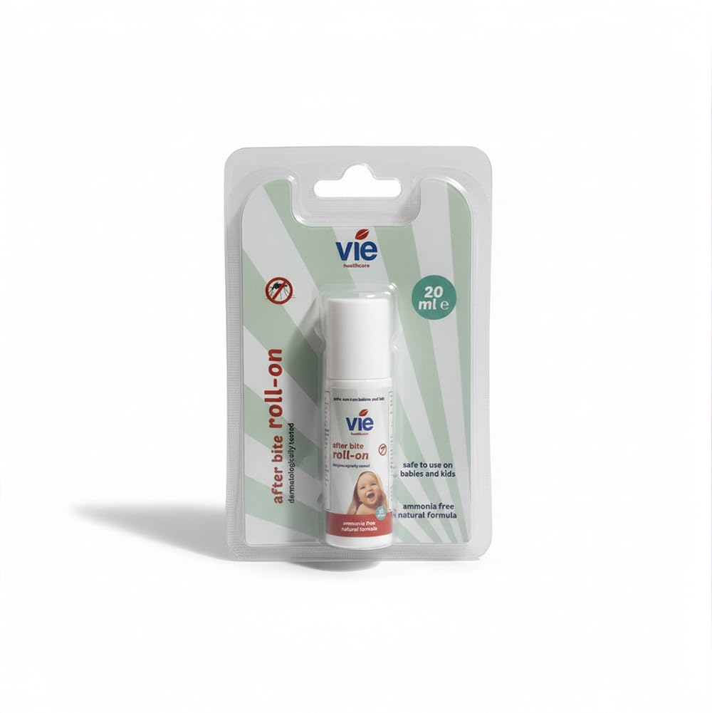 VIE Vie Healthcare Afterbite Roll On, 20 ml (Pack of 3) | Fast Mosquito & Insect Bite Relief | Anti-Itch Treatment for Bug Bites | Natural Formulation | Safe for Babies & Kids | Travel-Friendly