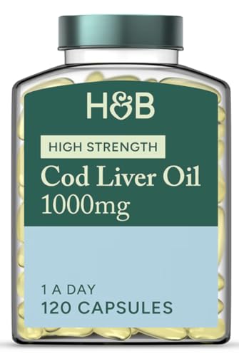 Holland & Barrett Pure Cod Liver Oil 1000mg 120 Capsules