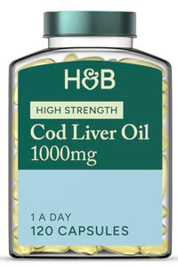 Holland & Barrett Pure Cod Liver Oil 1000mg 120 Capsules