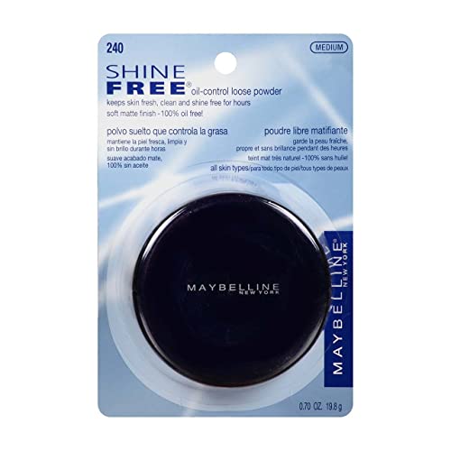Maybelline New York Shine Free - Loose Oil Control Loose Powder, Medium - .7 Oz (Pack of 2) by Maybelline