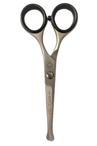 Pro-Kutz Scissors Pro-Kutz Beard Scissors Professional Moustache Scissors Ear and Nose Hair Trimming Scissors Stainless Steel, Safety Use for Eyebrows, Eyelashes, and Ear Hair 4.5 inches with Free Pouch